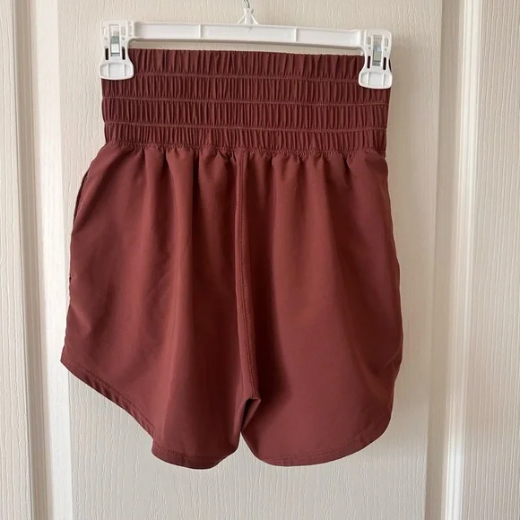 Nike Women's Maroon Athletic Shorts - Picture 2 of 4